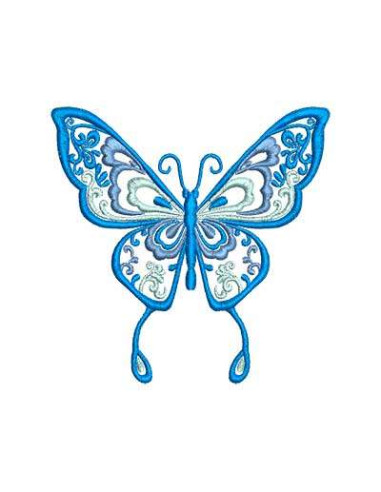 Delicate Butterfly Embroidery Design