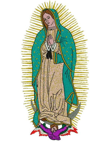 Virgen de Guadalupe diseño para bordado