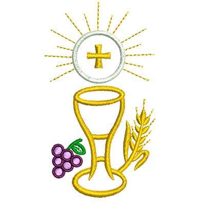 My first Communion Caliz 2 Embroidery design