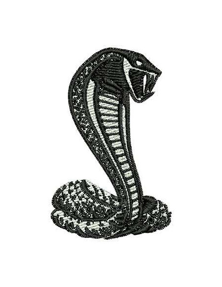 Embroidery Design Cobra Mustang emblem 6cm.