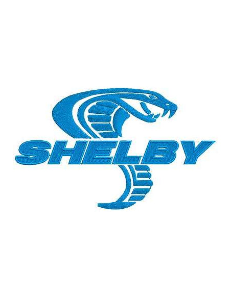 Embroidery Design Shelby Cobra emblem 16.5 cm.