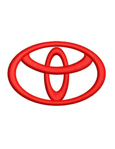 Embroidery Design Toyota Emblem 6 cm.